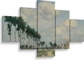 Obraz - Johan Barthold Jongkind, The Towpath, reprodukcje (125x70 cm)