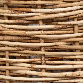 Biało-naturalny fotel z plecionką – Ixia