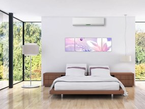 Obraz - Motyl lecący do kwiatu (170x50 cm)