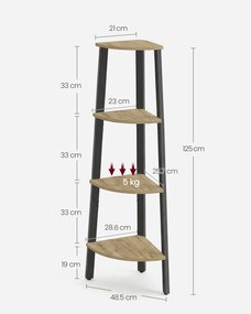Narożny Regał na książki - artisan - LLS034B88