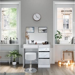 Stół toaletowy biały 90x40x75 sherry