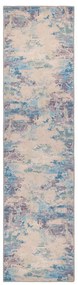 Niebiesko-fioletowy chodnik z mieszanki włókien z recyklingu odpowiedni do prania 60x230 cm Reid – Flair Rugs