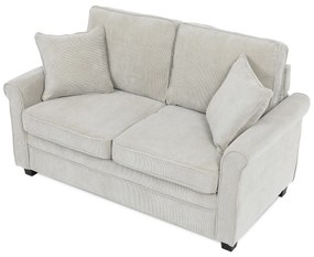 Dwuosobowa sofa ASB-4170 BGE2, manżestrowa, beżowa