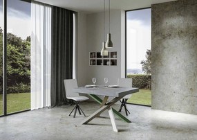 Stół rozkładany 140/244x90 cm Volantis cementu nogi wielobarwny 4/A