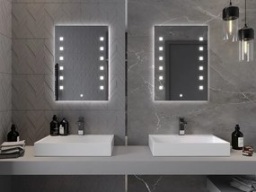 Mexen Ner lustro łazienkowe podświetlane 50 x 70 cm, LED 6000K, antypara - 9809-050-070-611-00