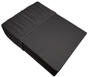 Prześcieradło Jersey z gumką Bielbaw 160x200 ciemnoszare GRENO