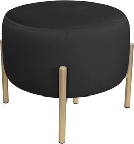 Pufa OLA loft ławka podnóżek metal : Kolor Stelaża - Złoty, Kolor tkaniny - VELVET - MG19, Typ tkaniny - Velvet