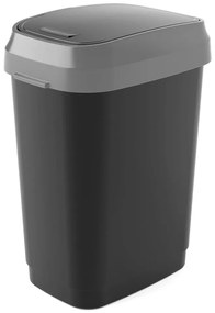 Czarny kosz na śmieci 25 l Dual Swing Bin M – KIS