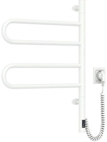 Elektryczny suszarka obrotowa na ręczniki FOUETTE 128W/230V 64,6 cm IP44 biała