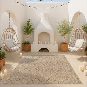 Dywan Kos nowoczesny zewnętrzny rombów, Natura, 80 x 250 cm