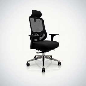 Ergonomiczny fotel biurowy z siatką czarny AXIS