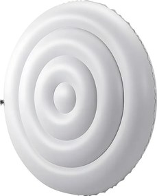 Nadmuchiwana Okrągła Pokrywa SucceBuy do Spa 137 cm, Odporna na Warunki Atmosferyczne i Wodę Osłona Ochronna do Spa, Pokrywa Termiczna z PVC, Biała