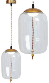 Lampa LED Sufitowa Wisząca Szklana APP444-CP
