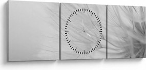 Obraz - Mniszek lekarski (z zegarem) (90x30 cm)