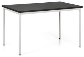 Stół do jadalni TRIVIA, szara konstrukcja, 1200 x 800 mm, wenge