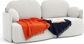 Elegancka jasnoszara kanapa z funkcją spania P4-H03