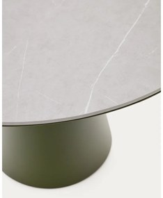 Okrągły stół ogrodowy z ceramicznym blatem ø 120 cm Tudons – Kave Home