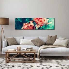 Obraz wiosennych kwiatów (170x50 cm)