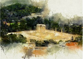 Obraz - Świątynia Zeusa, Ateny, Grecja (70x50 cm)
