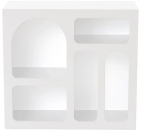 Biała wielopoziomowa półka 80 cm Lorin – Kalune Design