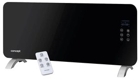 Concept KS4010 - Elektryczny grzejnik/konwektor 2000W IP24 czarny+zdalne sterowanie