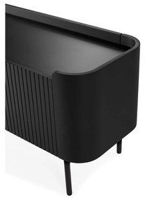 Czarna szafka pod TV 180x55x40 cm Willa – MOME