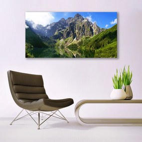 Obraz canvas Majestat Tatr: Morskie Oko