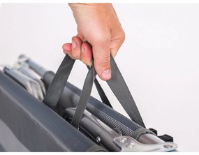 Happy Green Leżak plażowy Athina szary, 190 x 58 x 27 cm