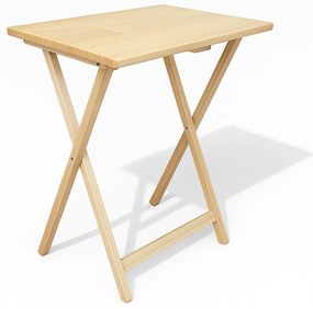 Składany stolik drewniany – lekki i praktyczny na balkon