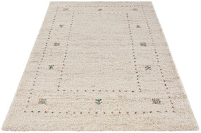 Dywan shaggy Nomadic  boho kremowy 80 cm x 150 cm