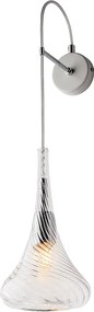 Kinkiet Nemesis Iron z przezroczystym szkłem Pyrex 1 światło .14 P.21 BL280-AP1-TR