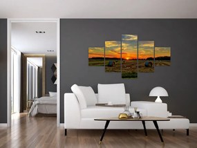Obraz - Wiejskie bale (125x70 cm)