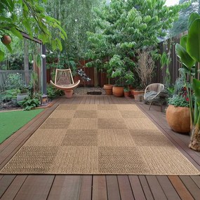 Brązowy dywan odpowiedni na zewnątrz 140x200 cm Timber 1405 – Ayyildiz Carpets