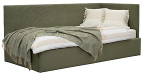 Łóżko młodzieżowe Lilo 90x200 lub 120x200 cm (gładkie wezgłowie narożne od strony zagłówka oraz ściany)