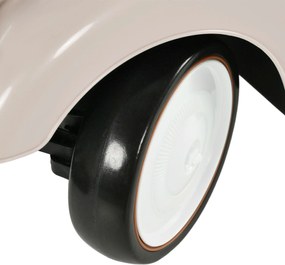 AIYAPLAY Dziecięce Auto do Pocierania, Design Vintage, Ukryty Schowek, System Antywywrotowy, Klakson, 12-36 Miesięcy, Kremowy