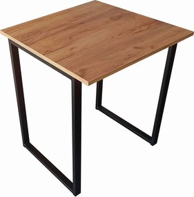 Mały kwadratowy stół kuchenny 65x65 dąb craft złoty M7-E39