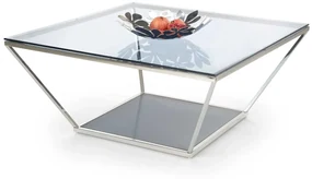 Stolik kawowy FABIOLA 100x100 dymiony HALMAR