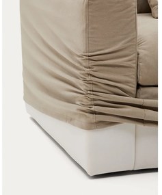 Beżowa lniana sofa 340 cm Nora – Kave Home
