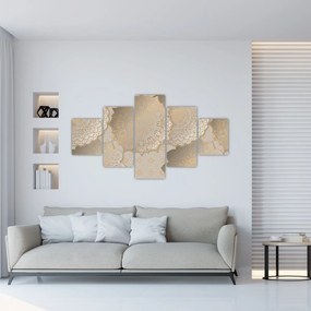 Obraz - Mandale w złotych odcieniach (125x70 cm)