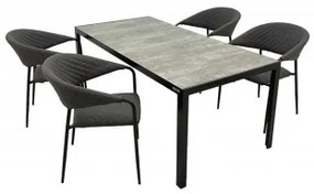 Bergamo Melia Likatex - komplet wypoczynkowy aluminiowy 4+1