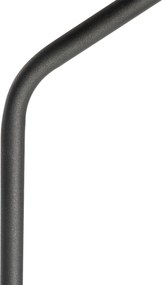 Nowoczesna lampa stojąca czarna ze złotem, regulowana - Morik