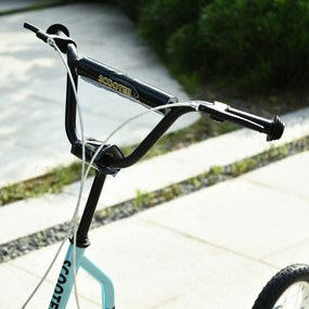 HOMCOM Hulajnoga dziecięca, miejska, 16/12 cali, niebieska, aluminiowa, 139x58x88-94cm | Aosom PL