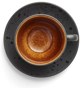 Czarne kamionkowe filiżanki zestaw 4 szt. 240 ml Black/Mix – Bitz