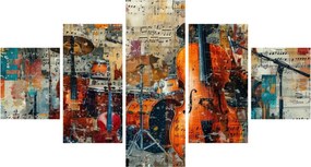 Obraz - Instrumenty muzyczne (125x70 cm)