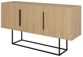 Niska komoda w dekorze dębu 150x80 cm Titan – Marckeric