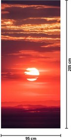 Fototapeta na drzwi - Kolorowe Słońce (95x205cm)