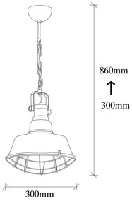 Czarna metalowa lampa wisząca Opviq lights Soultana