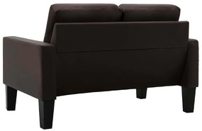 Brązowa skandynawska sofa 2-osobowa - Clorins 2X