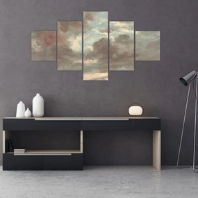 Obraz - John Constable, Cloud Study Stormy Sunset, reprodukcje (125x70 cm)
