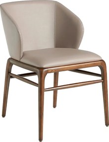 Ciemne krzesło z ekoskóry norek 4065 ANGEL CERDA